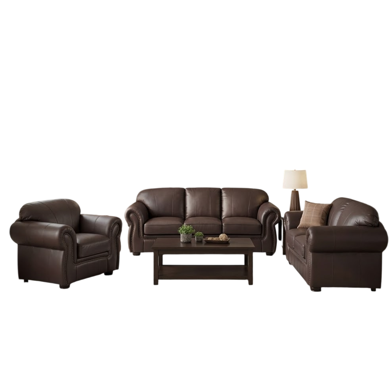 Alpine Asara 3.2.1 Lounge Suite - Genuine Leather