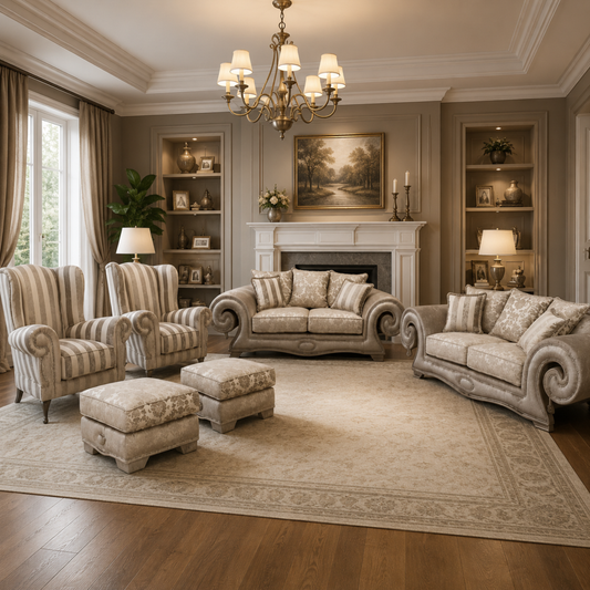 Atlanta 6 Piece Lounge Suite - Fabric