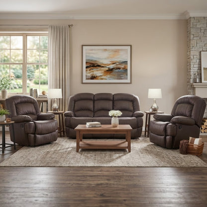 Alpine Avalon 3.2.1 5 Motion Lounge Suite - Genuine Leather