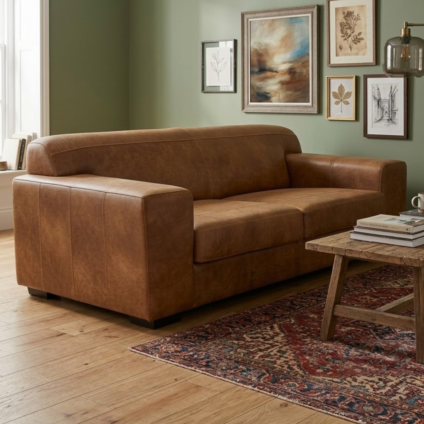 Barbados 3 Div Couch - Genuine Leather