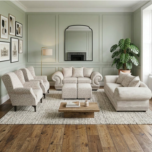 Barcelona 6 Piece Lounge Suite - Fabric