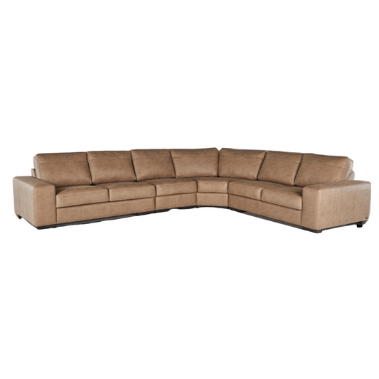 Alpine Caledon 4 Piece Corner  Lounge Suite - Genuine Leather