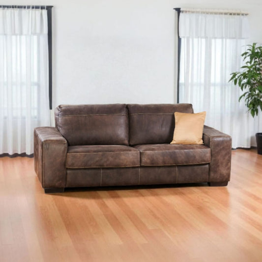 Alpine Caledon Couch - Genuine Leather