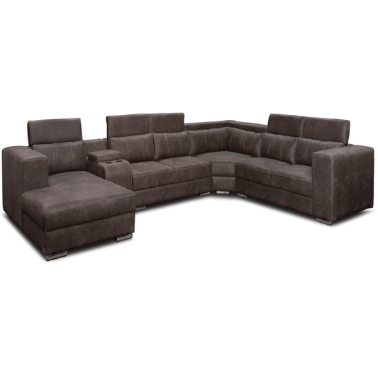 Amara 5 Piece Corner Lounge Suite - Fabric