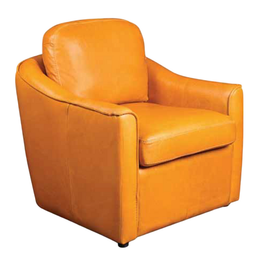 Caspian Occasional Tub Chair - Genuine Leather