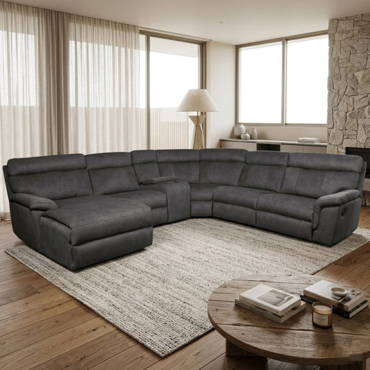 Cooper 6 Piece Corner 1 Motion + Console + Daybed Lounge Suite