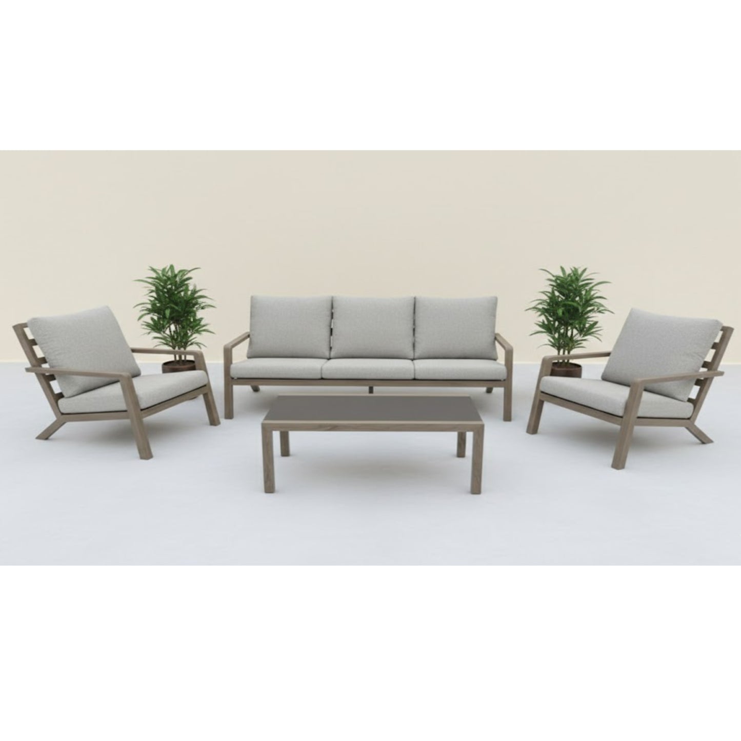 Costa 4 Piece Patio Lounge Set