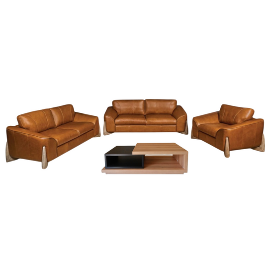 Oakley 3.2.1 Lounge Suite - Genuine Leather