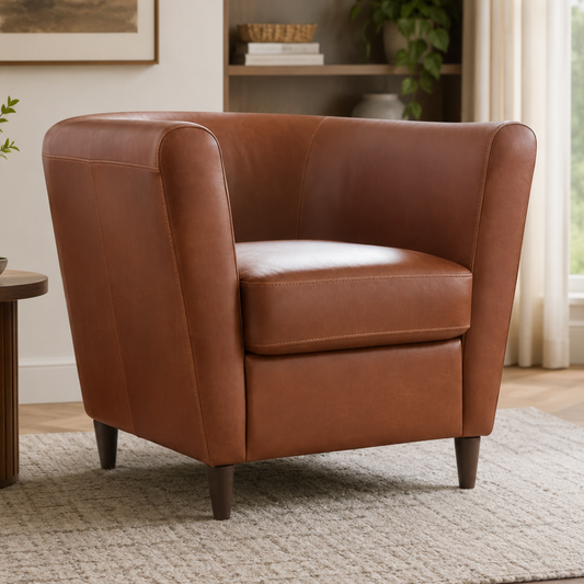 Curve Tub Chair - Leather
