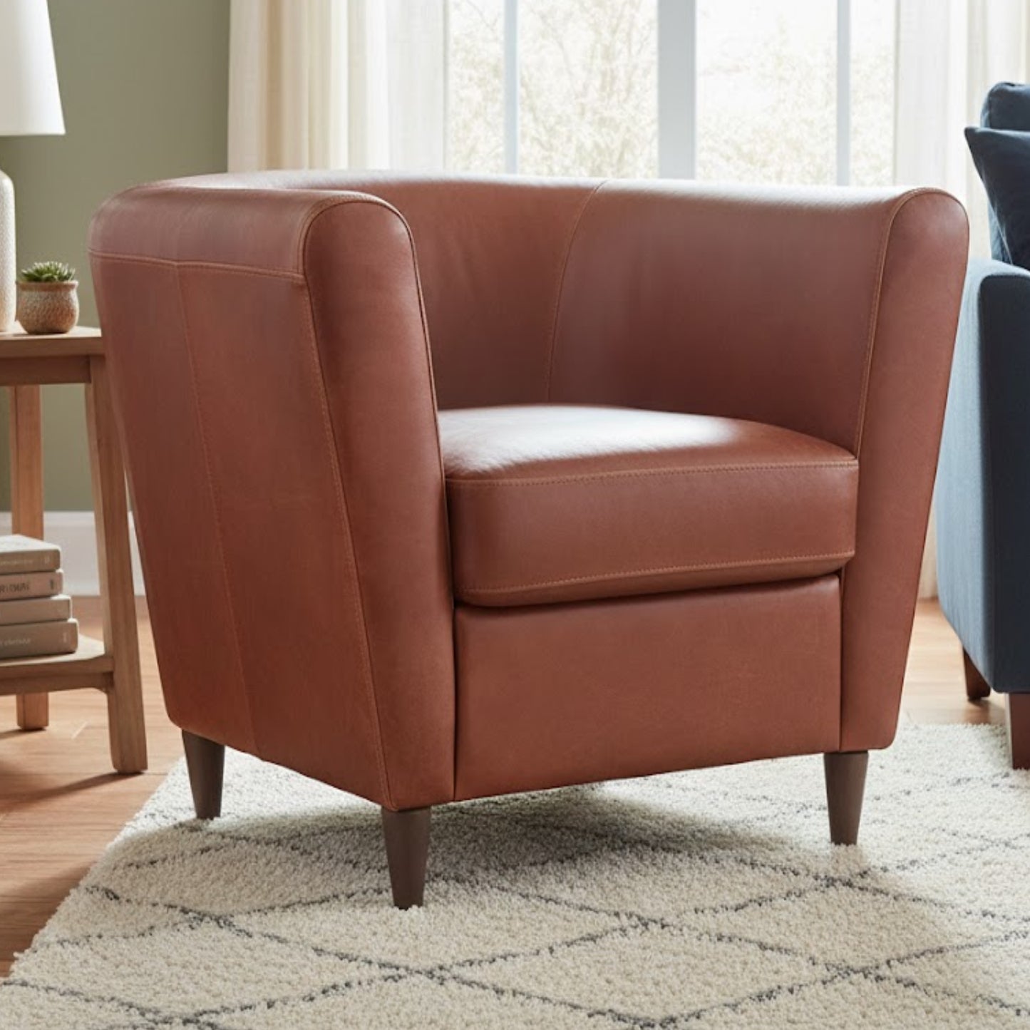 Curve Tub Chair - Leather