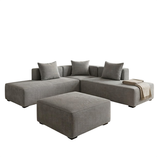 Daisy 4 Piece Corner Lounge Suite - Fabric