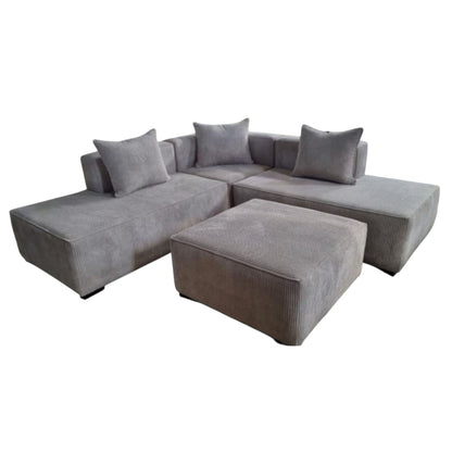 Daisy 4 Piece Corner Lounge Suite - Fabric