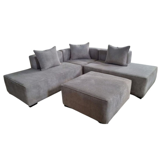 Daisy 4 Piece Corner Lounge Suite - Fabric