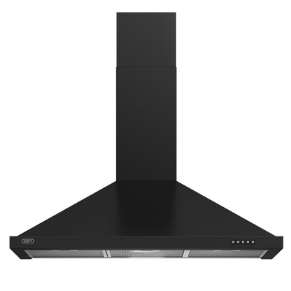 Defy 90cm Chimney Cooker Hood - Black - DCH90CB