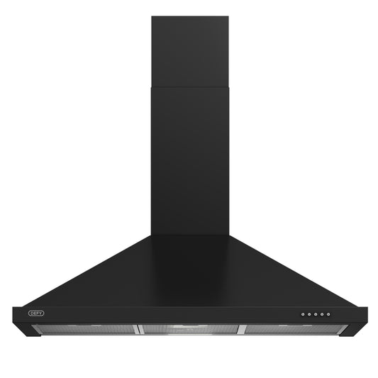Defy 90cm Chimney Cooker Hood - Black - DCH90CB