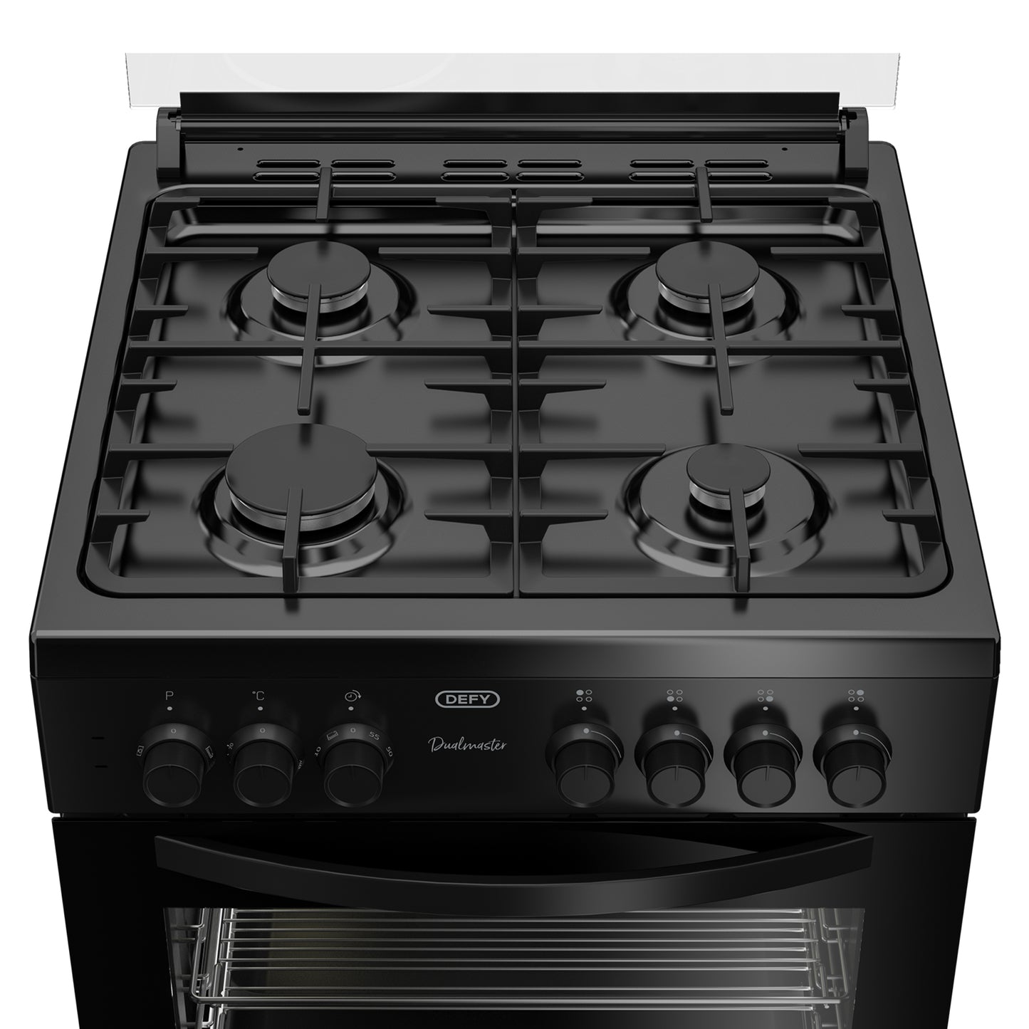 Defy 60cm 2 Elec + 2 Gas Free Standing Stove - Black - DGS606