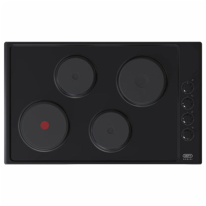 Defy 82cm Gemini 4 Plate Hob Black - DHD416