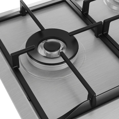 Defy 90cm 5 Burner Built-in Gas Hob with Wok Stainless Steel- DHG129