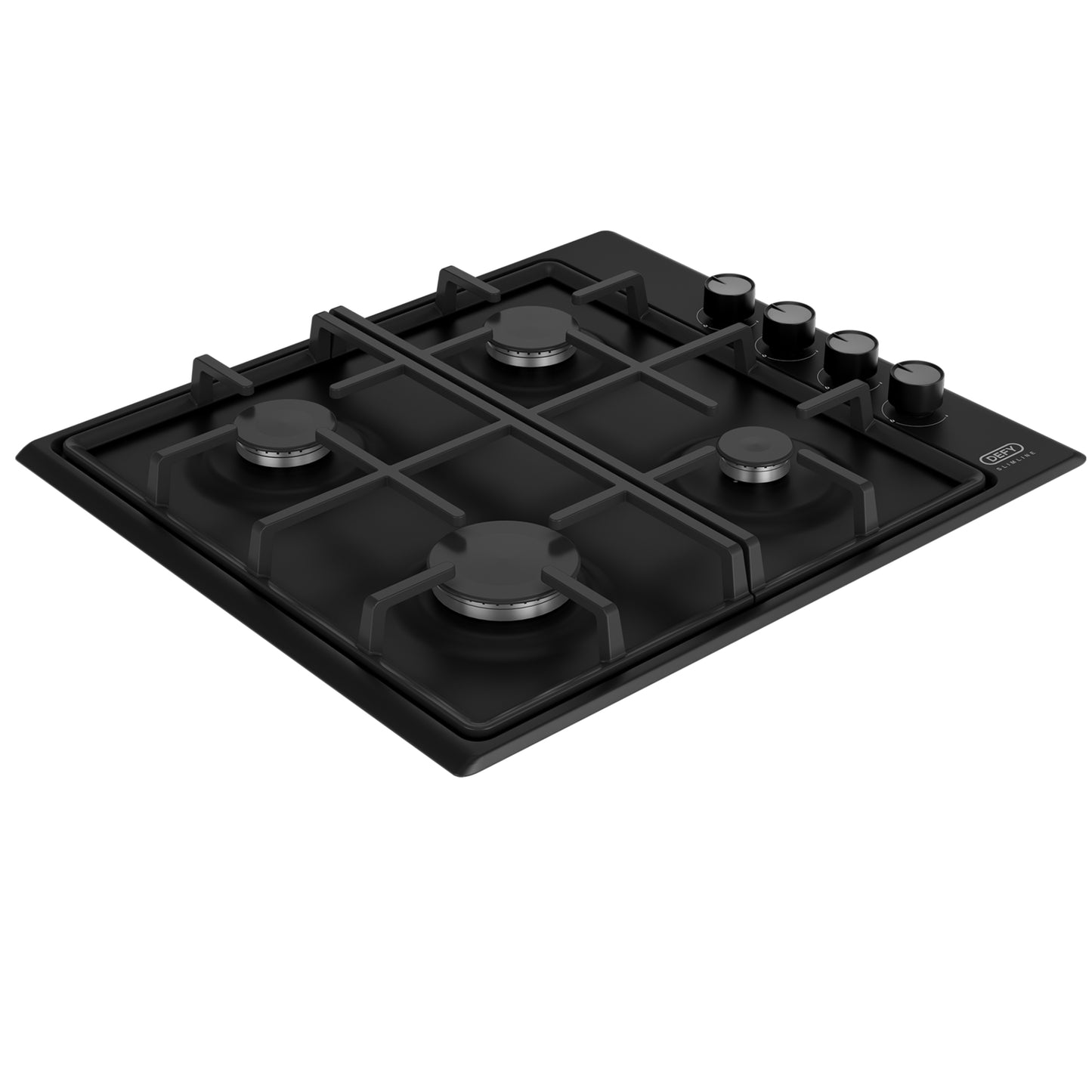 Defy 60cm 4 Burner Built-in Gas Hob Black - DHG132
