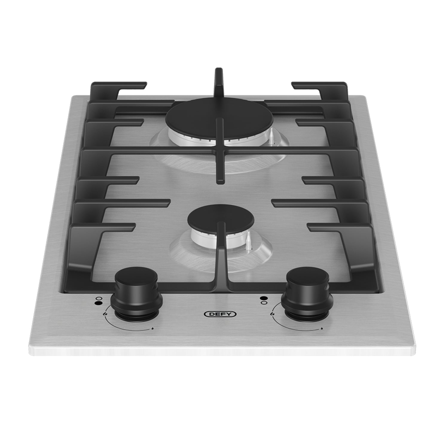 Defy 30cm 2 Burner Built-in Gas Hob - DHG134 - Stainless Steel