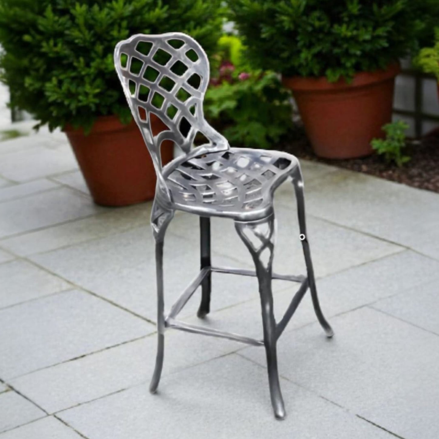 Diamond Bar Chair - Cast Iron