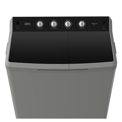 Defy 15kg Twin Tub Washing Machine - DTT151 - Metallic