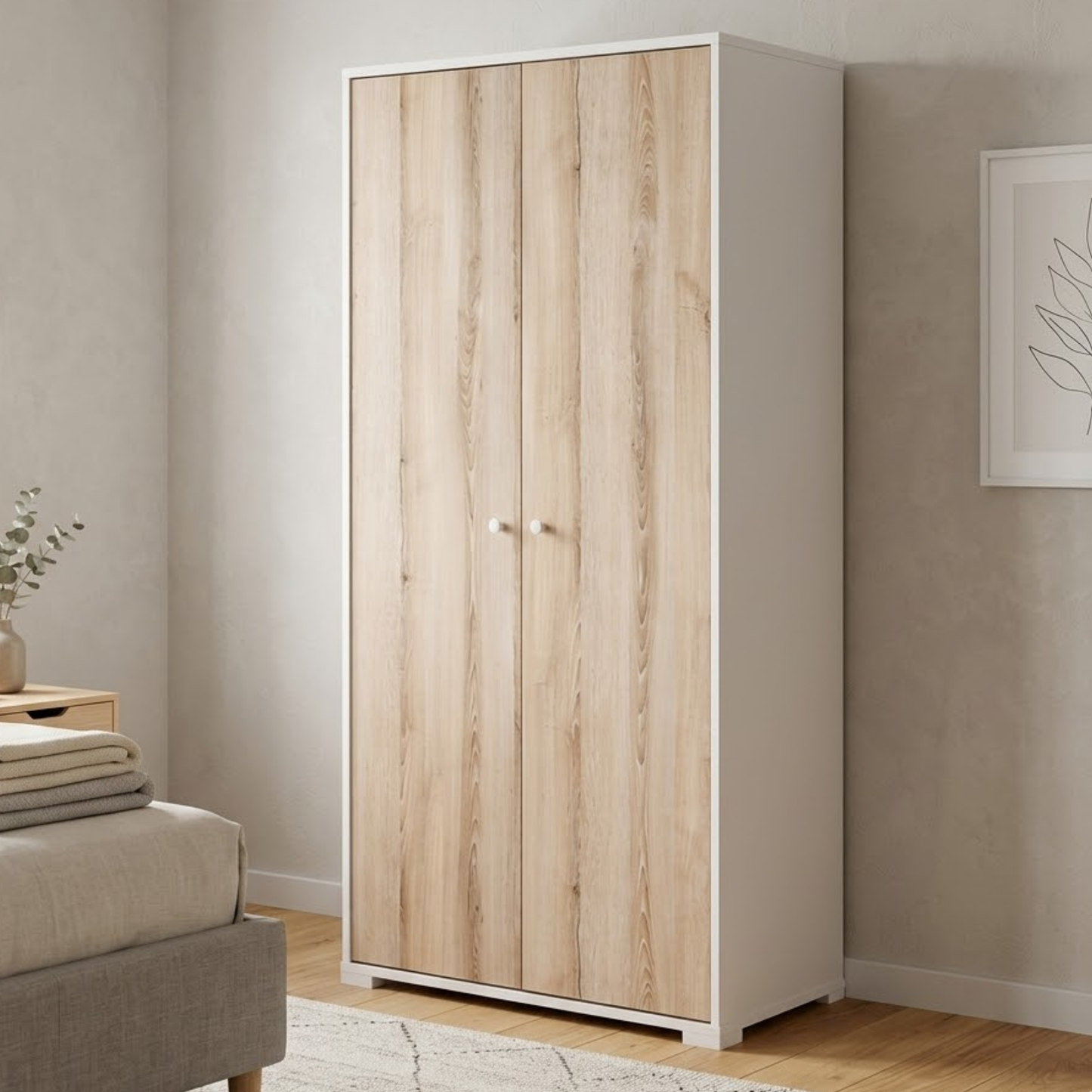 Lunar 2 Door Wardrobe