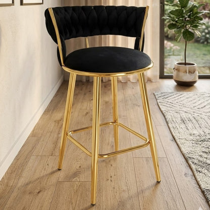 Bar Stool - E14 Black and Gold