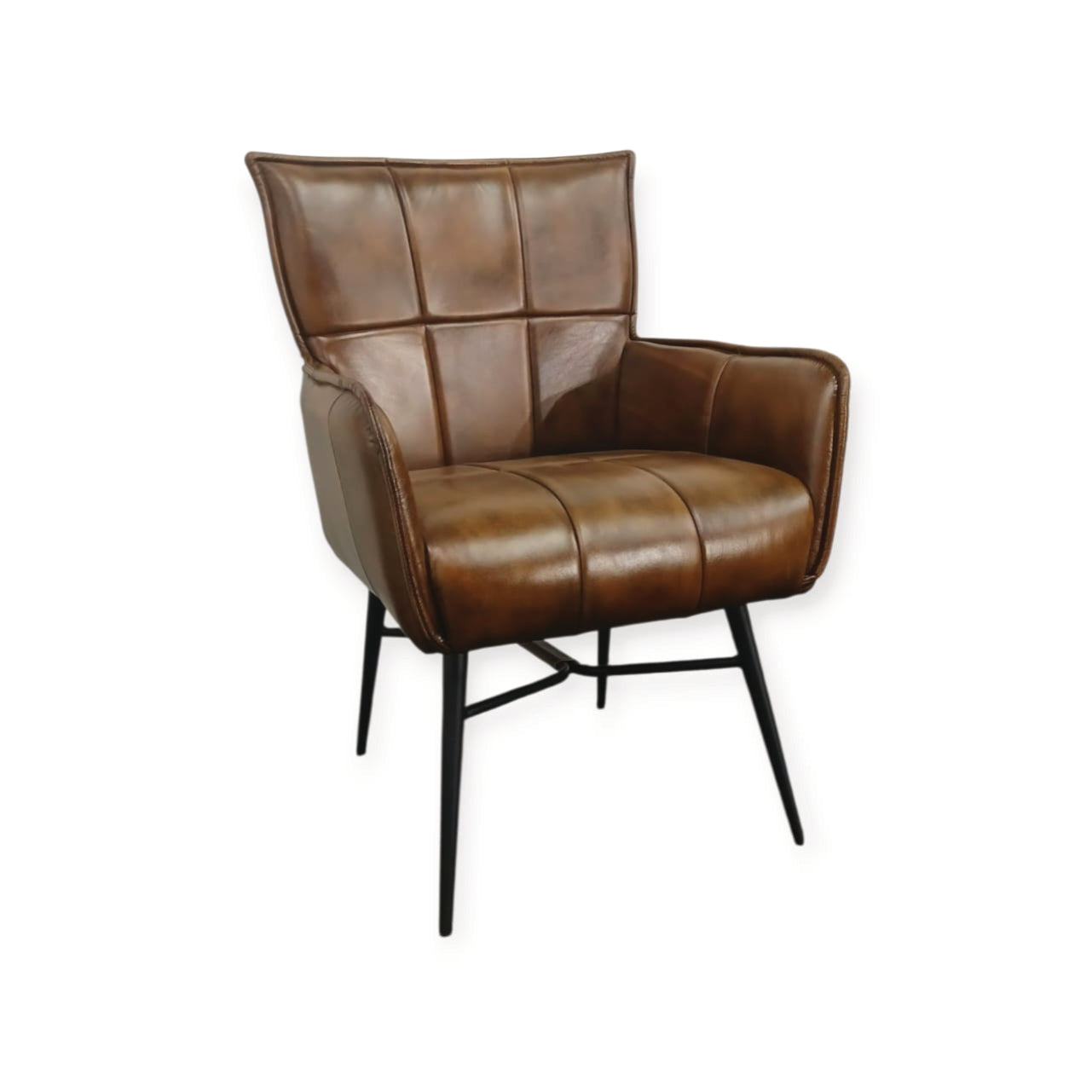 Earl Set of 8 Dining Room Chairs - Genuine Leather