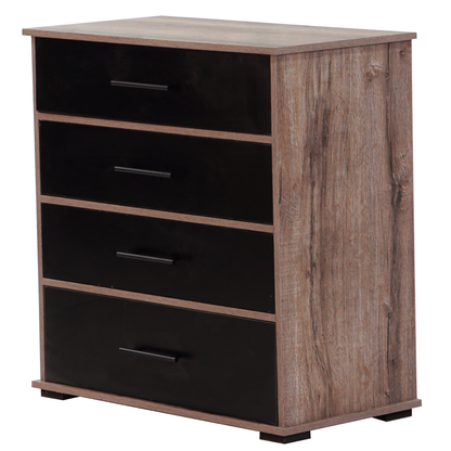 Ebony 4 Drawer Chest of Drawers