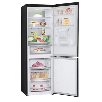 LG 376lt Combi Fridge/Freezer - Matt Black - GC-F459FSUW