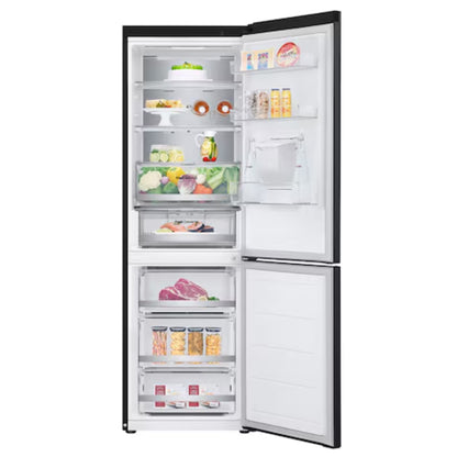 LG 376lt Combi Fridge/Freezer - Matt Black - GC-F459FSUW