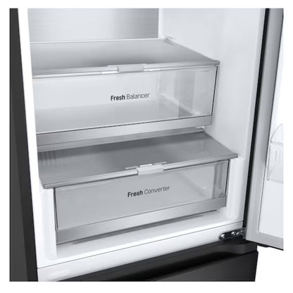 LG 376lt Combi Fridge/Freezer - Matt Black - GC-F459FSUW