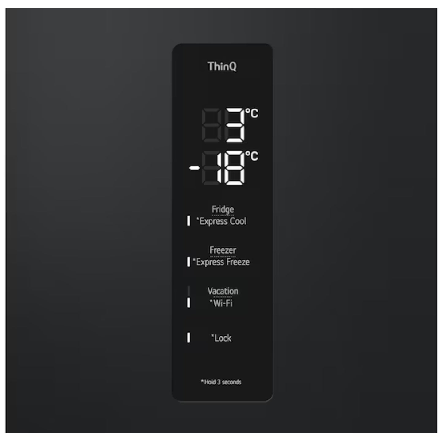 LG 376lt Combi Fridge/Freezer - Matt Black - GC-F459FSUW