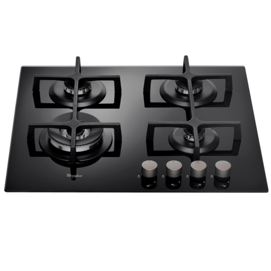 Whirlpool 60cm 4 Burner Gas on Glass Hob - GOA6423NB