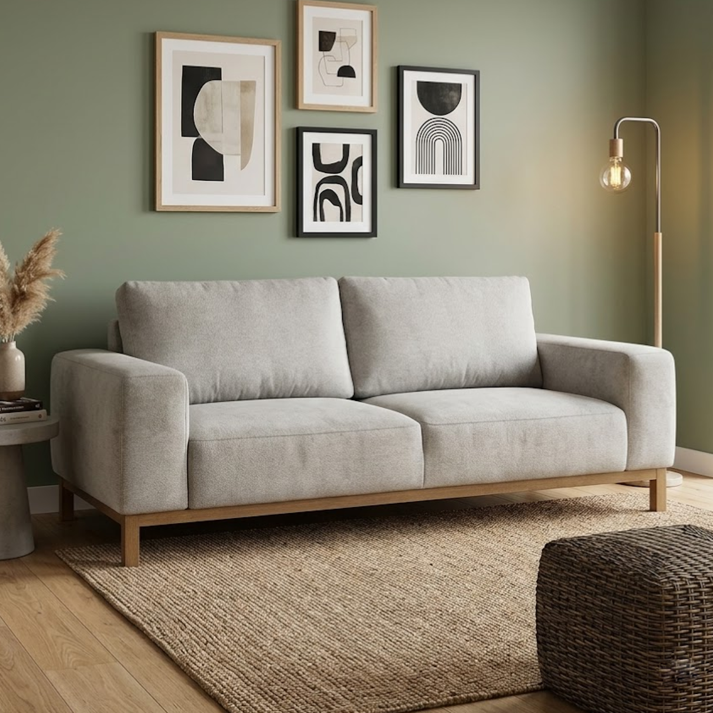 Henley 3 Div Fabric Couch