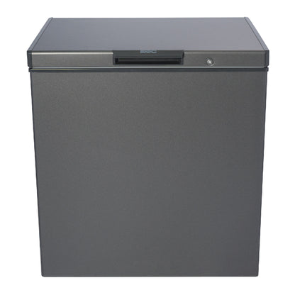 KIC 207L Chest Freezer KCG215GR Grey Front View - Ismails Furnishers