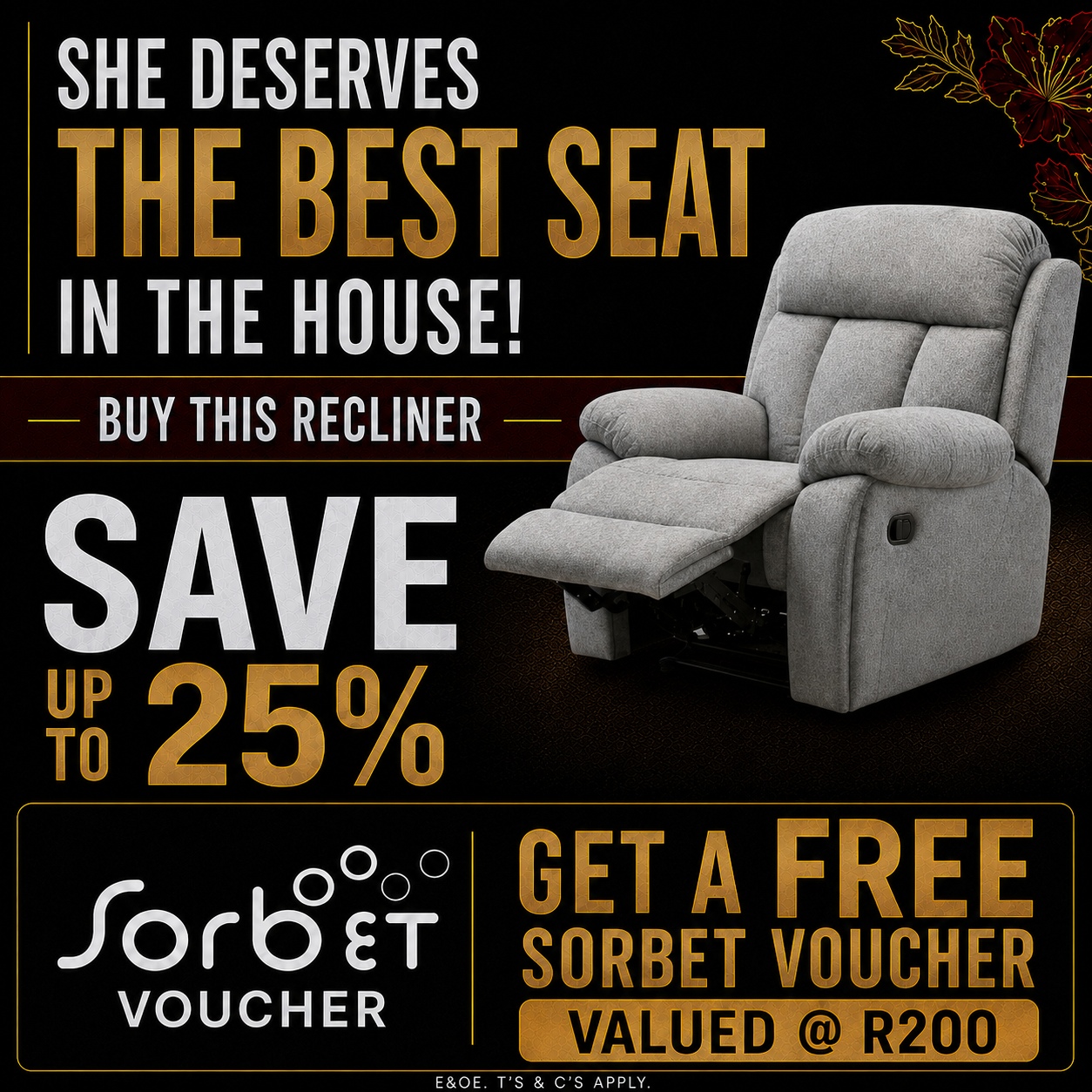 Bukra Recliner - Fabric