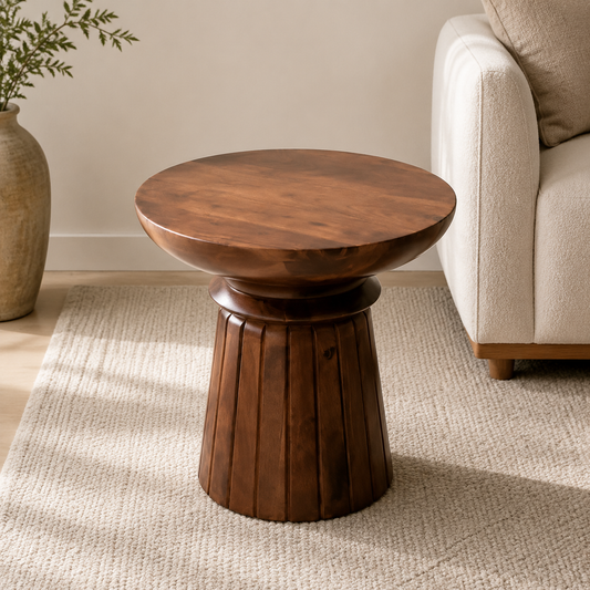 Tavi Side Table - Acacia Wood