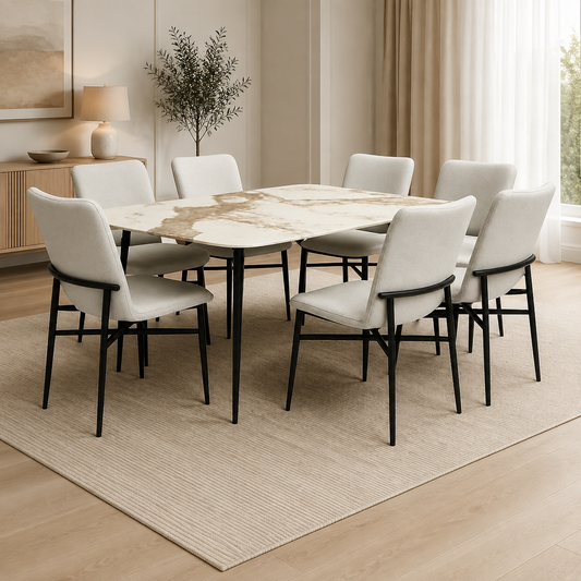 Loft 7 Piece Dining Room Suite Grey