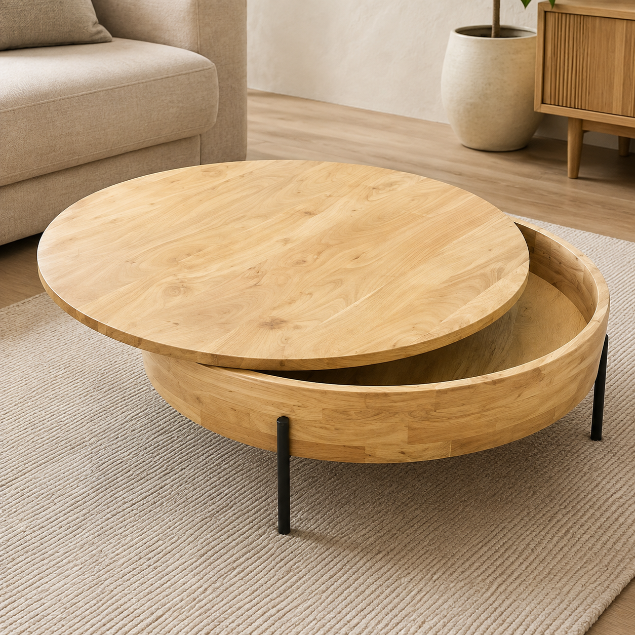 Vargo Coffee Table - Acacia Wood