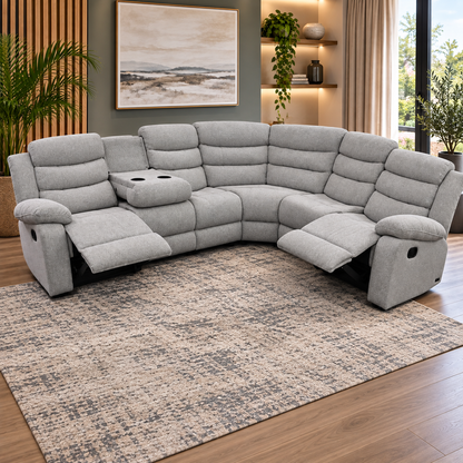 Grafton Jackson 4 Piece Corner 2 Motion Lounge Suite - Fabric