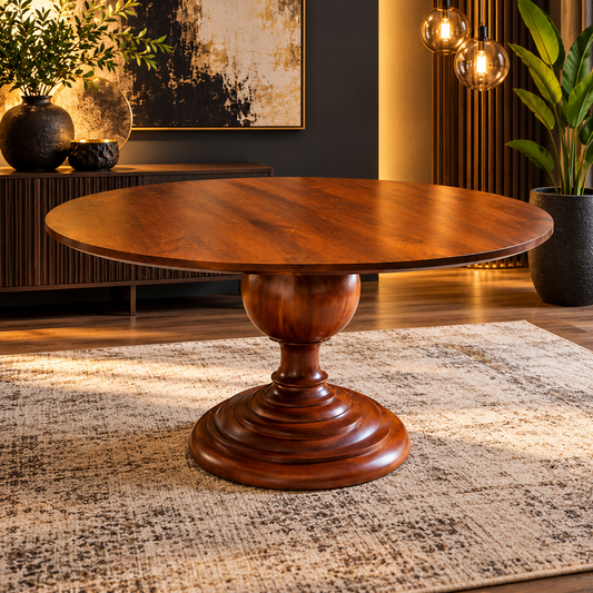Carrington 1.1M Dining Room Table - Acacia Wood