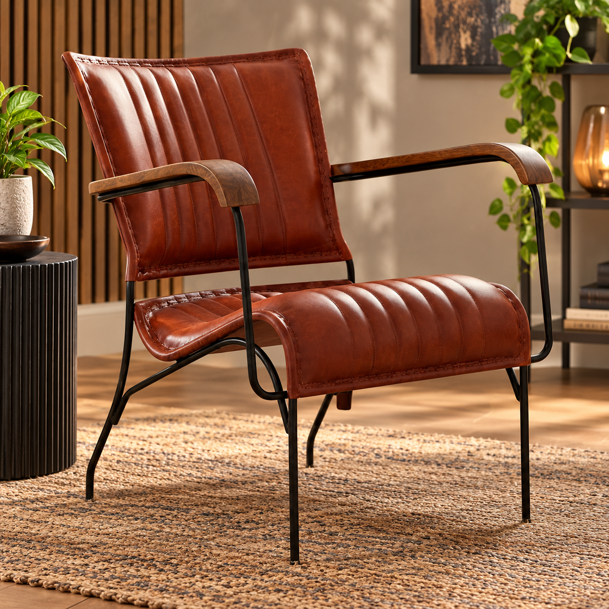 Magnus set of 2 Occasional Chairs - Leather
