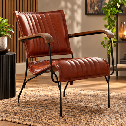 Magnus set of 2 Occasional Chairs - Leather