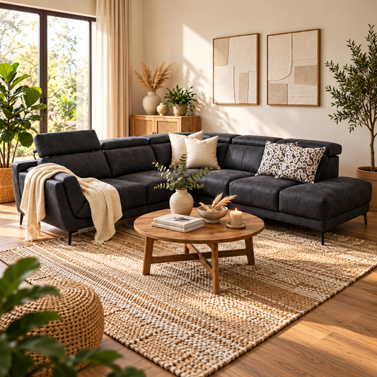 Kingston 2 Piece Corner Lounge Suite - Fabric