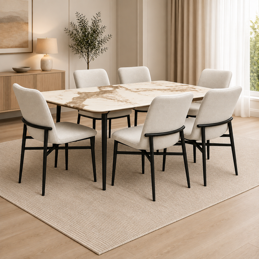 Loft 7 Piece Dining Room Suite Grey
