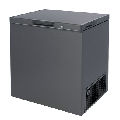 KIC KCG215GR Chest Freezer Side Angle - Ismails Furnishers