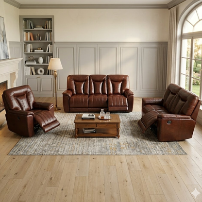 Lazboy Invictus 3.2.1 5 Motion Lounge Suite - Genuine Leather