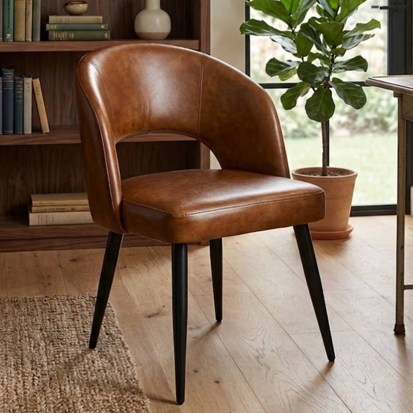 Jack Set of 8 Leather Dining Room Chairs